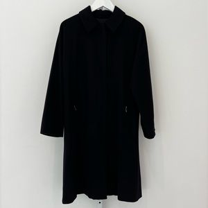 GIORGIO ARMANI LORO PIANA STORM CASHMERE BLACK COAT SIZE IT 40 / US 4 NWTS!